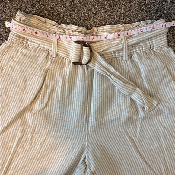 Ann Taylor Coastal Linen Belted Pedal Pusher Pants Size SP - Picture 7 of 11